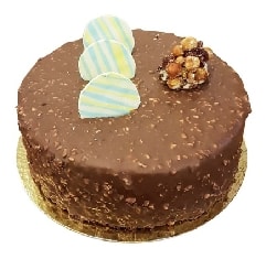 6-9 Kişilik Zengin Lezzet Yuvarlak Sade Çikolatalı